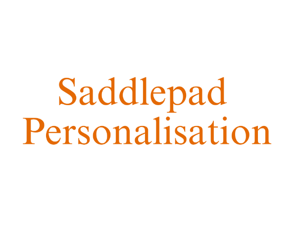 Saddlepad Personalisation