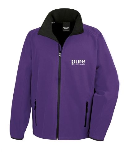 Pure-Unisex-Softshell-Jacket-purple-black