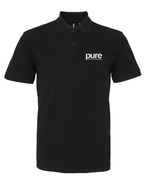 Pure-Unisex-Poloshirts-black