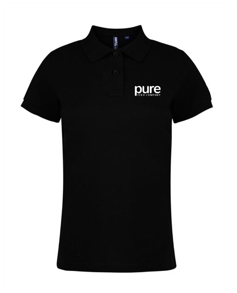 Pure-ladies-polo-black