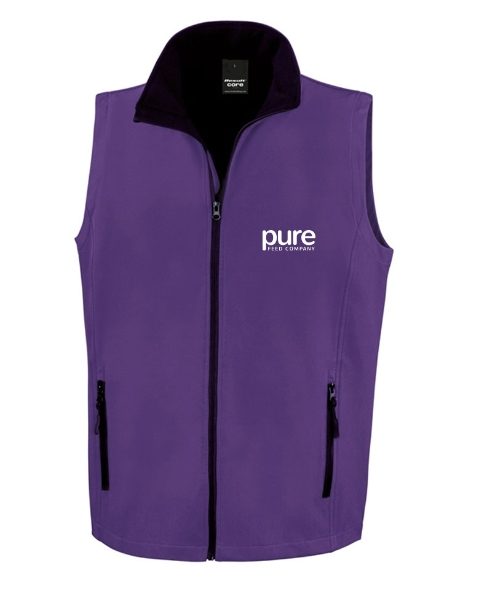 Pure-Unisex-Softshell-Gilet-purple-black