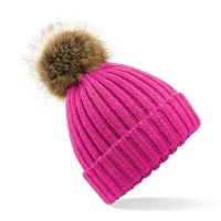 EGBSW Faux Fur Knitted Hat