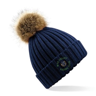 Wye Valley RC Faux Fur Knitted Hat 